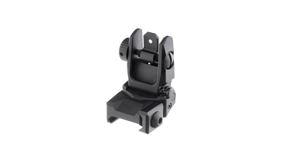 UTG Pro AR Flip-up Rear Sight, Picatinny, Black, TLURS55