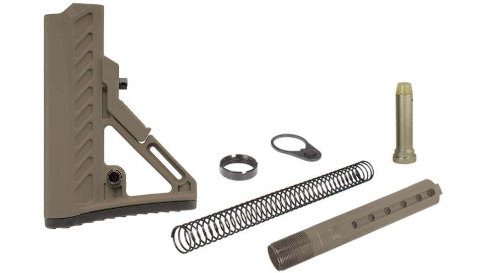 UTG Pro AR15 Ops Ready S2 Mil-spec Stock Kit, FDE, RBUS2DM