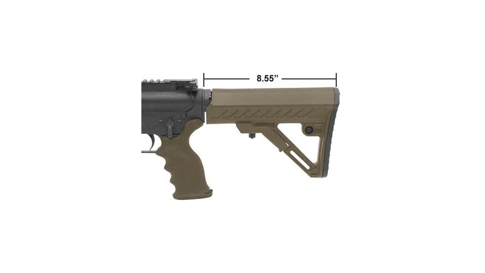 UTG Pro AR15 Ops Ready S2 Mil-spec Stock Only, FDE, RBUS2DMS