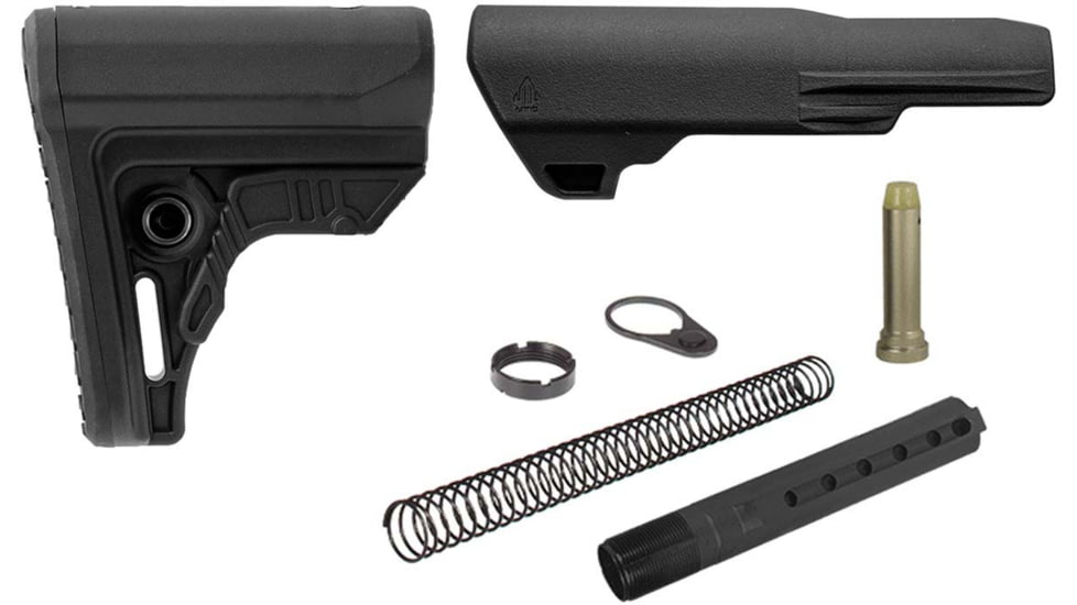UTG Pro AR15 Ops Ready S4 Mil-spec Stock Kit, Black, RBUS4BM