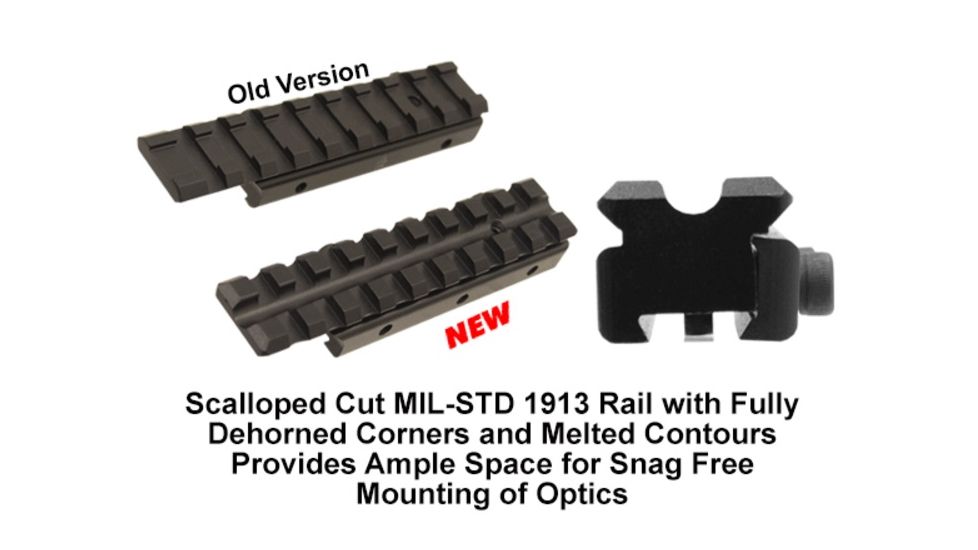 UTG Pro Gen2 Dovetail to Picatinny/ Weaver Mount Adaptor, Black MNT-PMTOWL-A