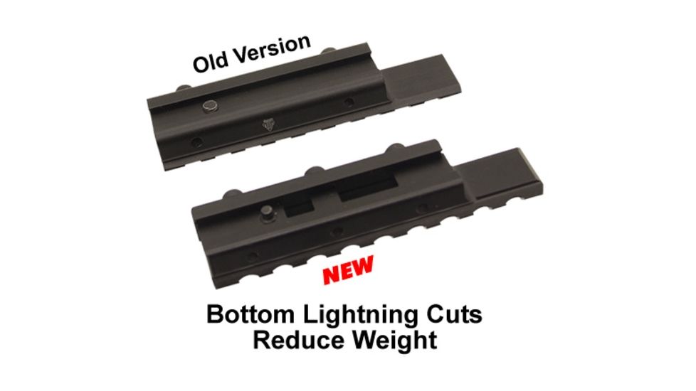 UTG Pro Gen2 Dovetail to Picatinny/ Weaver Mount Adaptor, Black MNT-PMTOWL-A