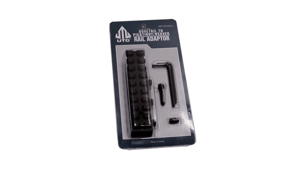 UTG Pro Gen2 Dovetail to Picatinny/ Weaver Mount Adaptor, Black MNT-PMTOWL-A