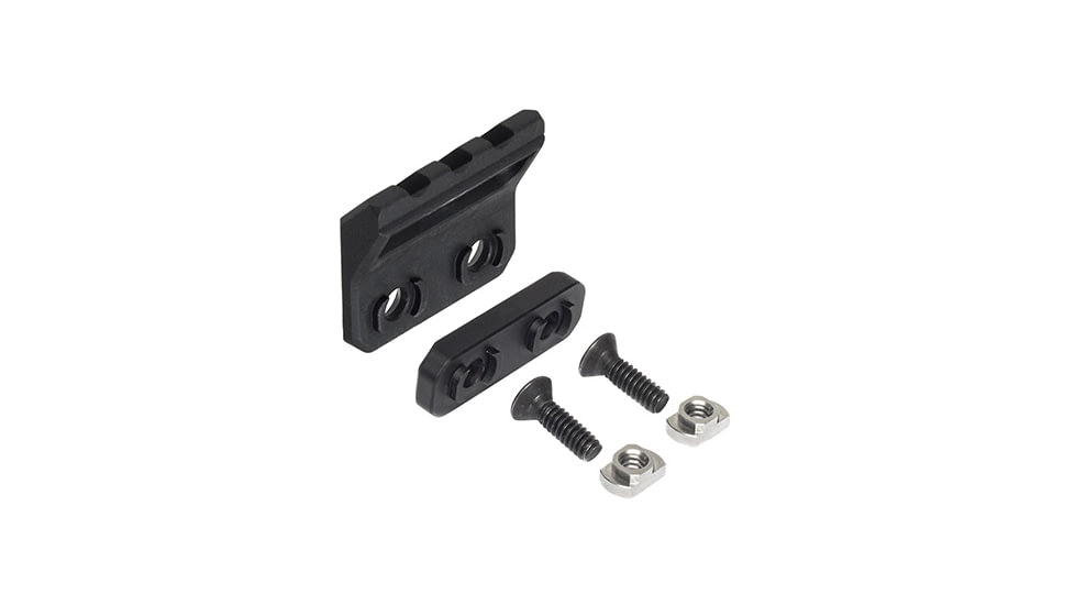 UTG Pro M-LOK Angled Picatinny Mount, Matte Black Anodized Aluminum, Black, MT-MP45