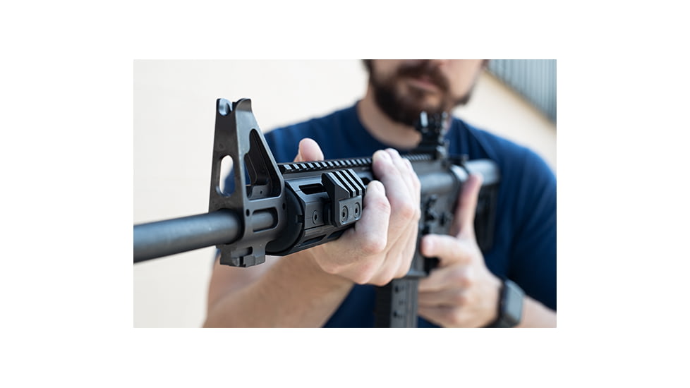 UTG Pro M-LOK Angled Picatinny Mount, Matte Black Anodized Aluminum, Black, MT-MP45