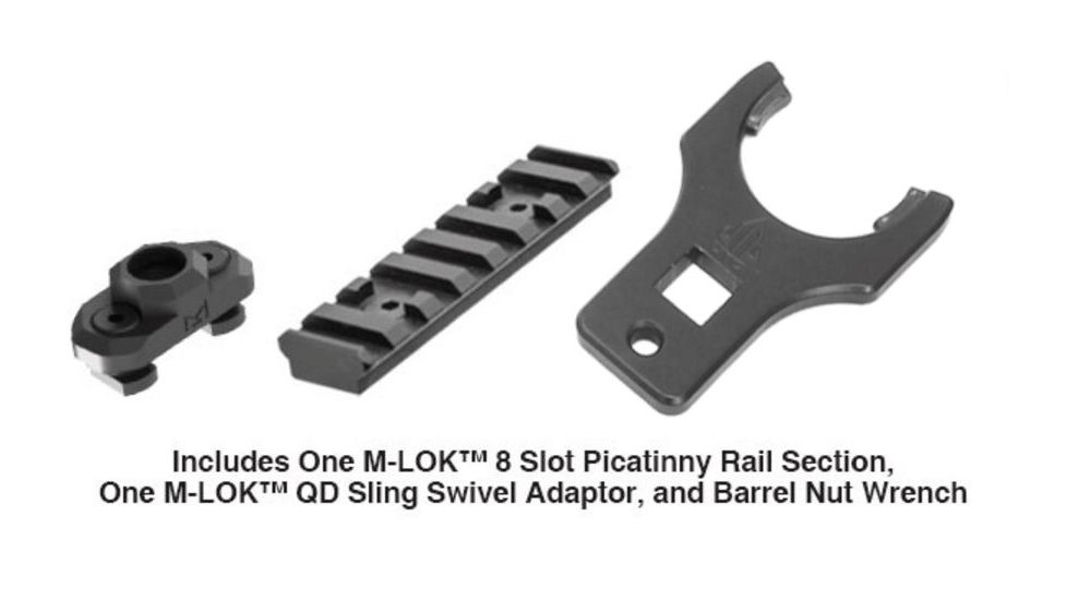 UTG Pro M-LOK M and P10 17 in Super Slim Free Float Handguard, Black MTU038SSMC, EDEMO6