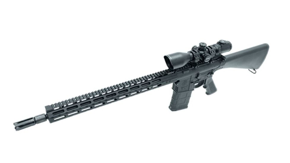 UTG Pro M-LOK M and P10 17 in Super Slim Free Float Handguard, Black MTU038SSMC, EDEMO6