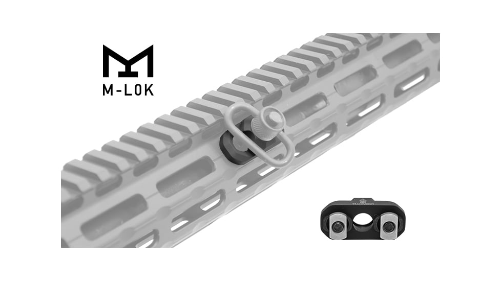 UTG Pro M-LOK Standard QD Sling Swivel Adaptor, Black, TLUSW001
