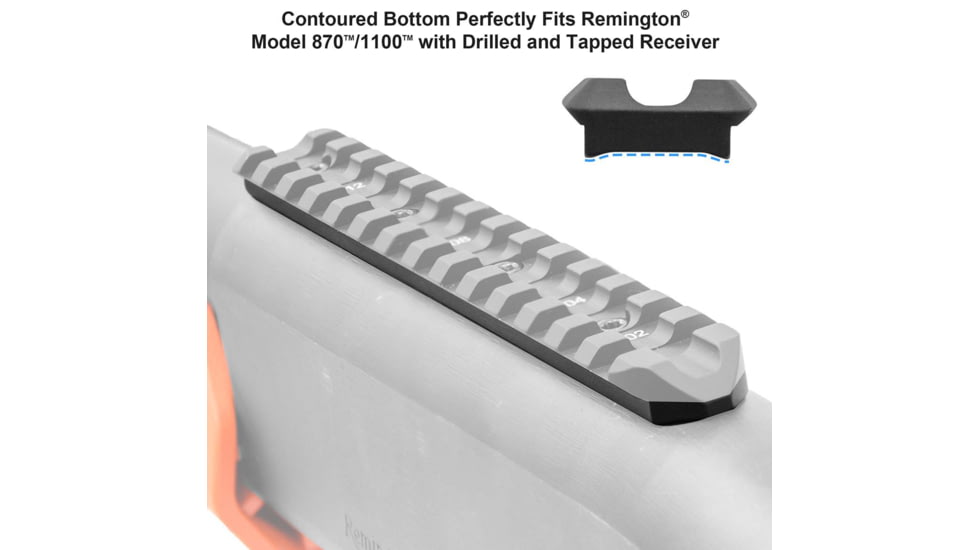 UTG Pro Model 870 Picatinny Rail Mount, Black, MTU028SG