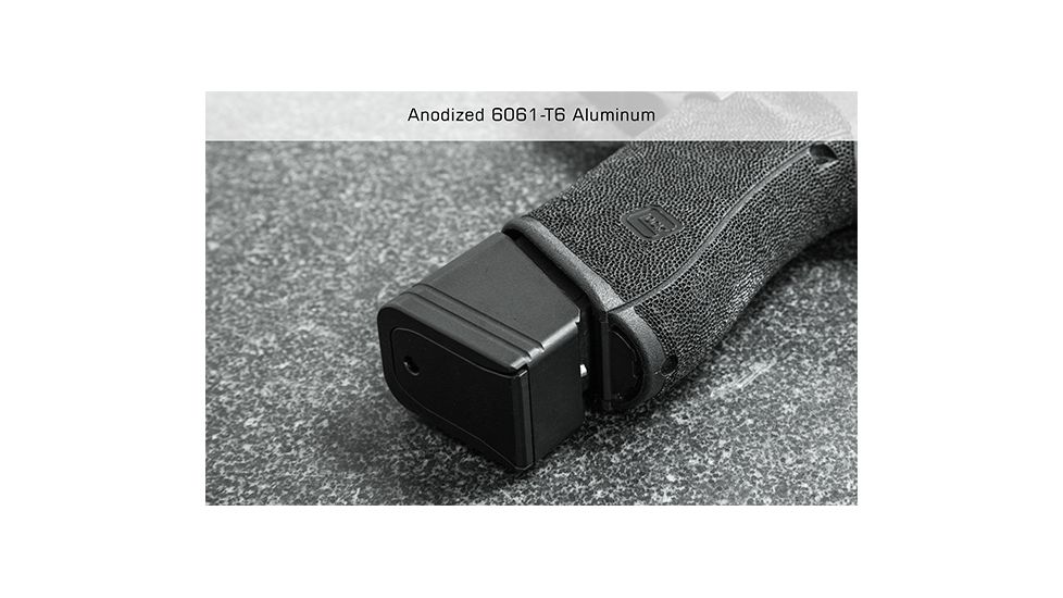 Leapers UTG Pro +5 Base Pad, Glock 17/34, Matte Anodize, Black, PUBGL51-5RD