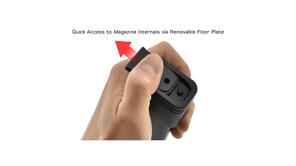 Leapers UTG Pro +5 Base Pad, Glock 17/34, Matte Anodize, Black, PUBGL51-5RD