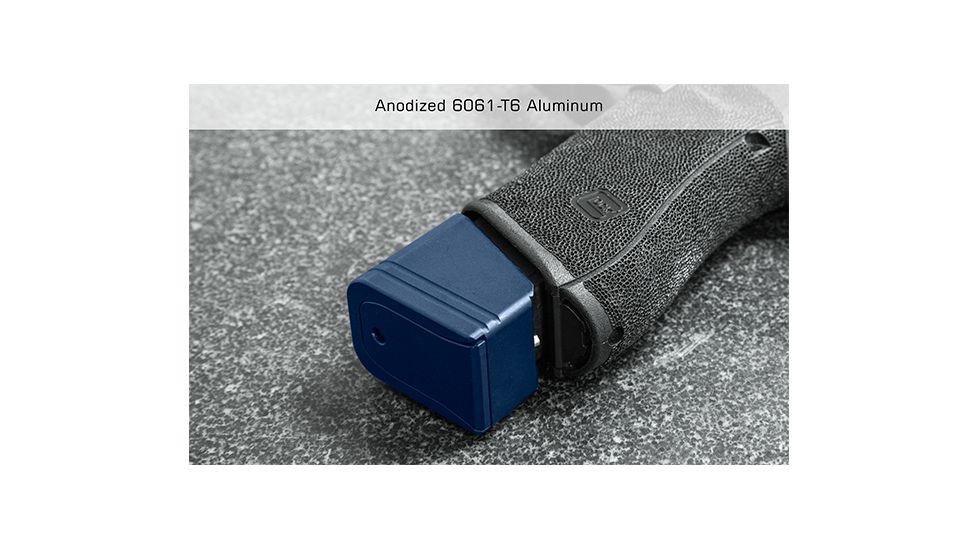 Leapers UTG Pro +5 Base Pad, Glock 17/34, Matte Anodize, Blue, PUBGL51B-5RD