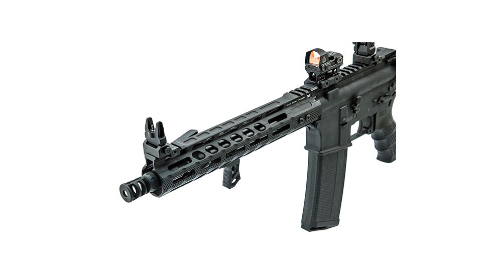 Leapers UTG Pro AR15 Stubby Muzzle Brake, .223/5.56, 1/2 in x 28, Steel, Black, TLUMD01