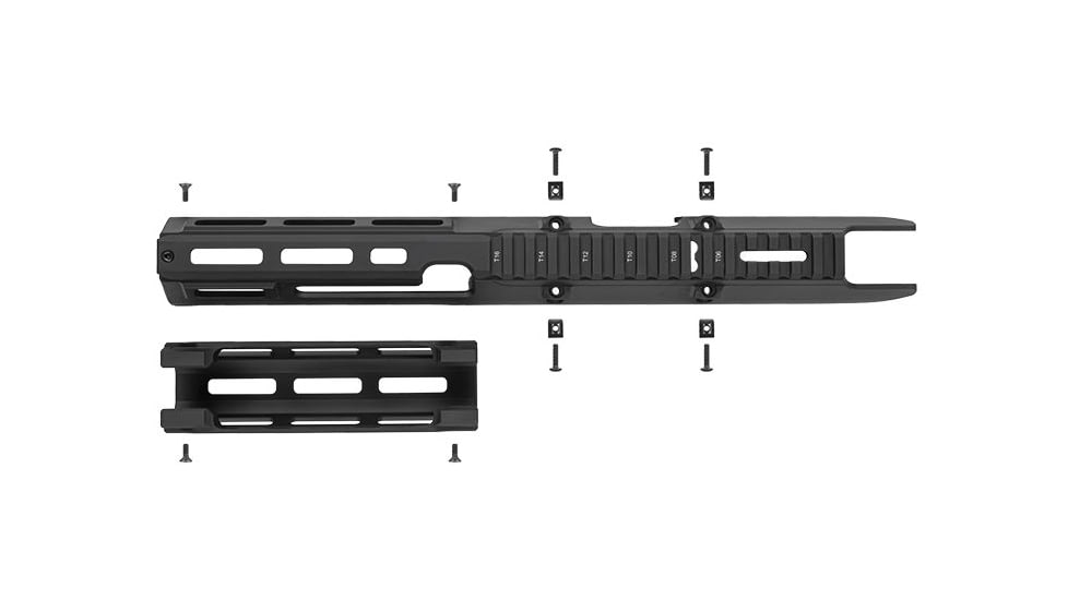 UTG Pro UTG PRO MP5 Handguard, Extended Upper Picatinny Mount, M-LOK, Black, MTU055SSM