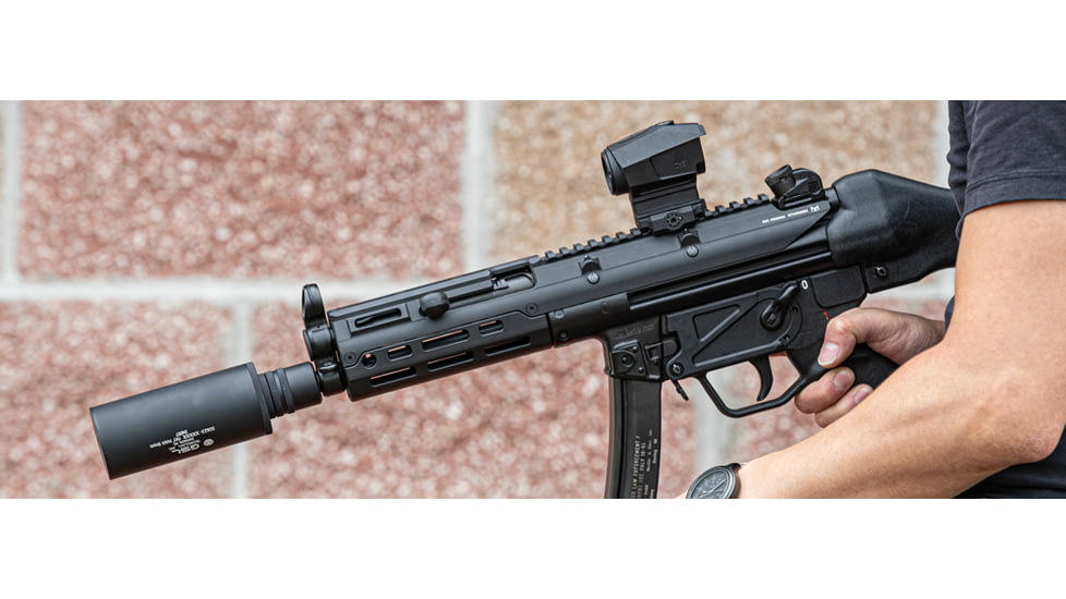 UTG Pro UTG PRO MP5 Handguard, Extended Upper Picatinny Mount, M-LOK, Black, MTU055SSM