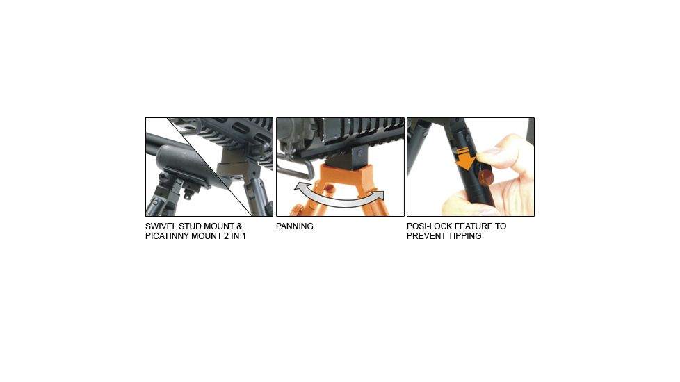 Leapers UTG Shooters Bipod w/ Foldable Legs