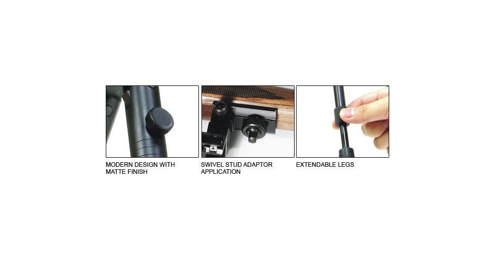 Leapers UTG Shooters Bipod w/ Foldable Legs