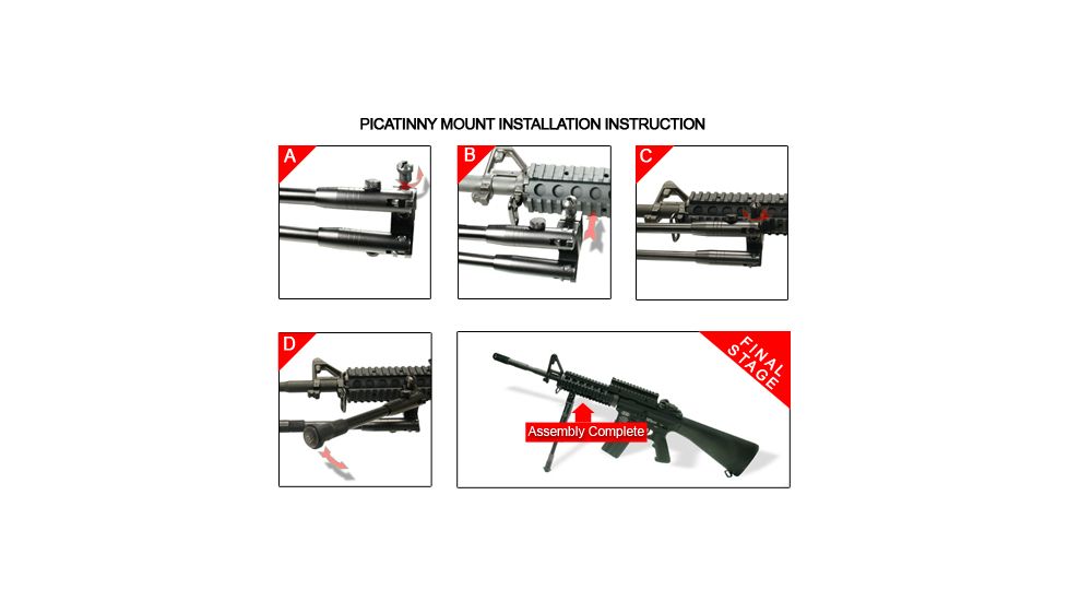 Leapers UTG Shooters Bipod w/ Foldable Legs