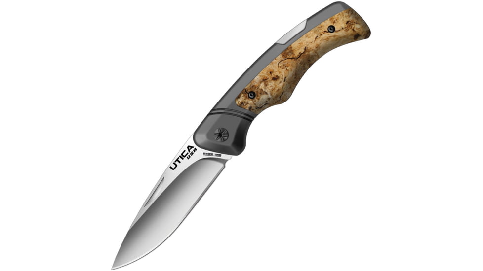 Utica Crazed Bear IV Lockback Folding Knife, Aluminum handle, 91-1404CP