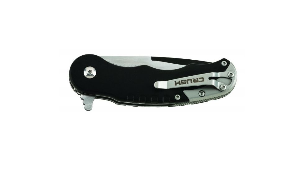 Utica Crush Series Ball Bearing Assisted Opening Folding Knife, Black/Gray, 91-LT903CP