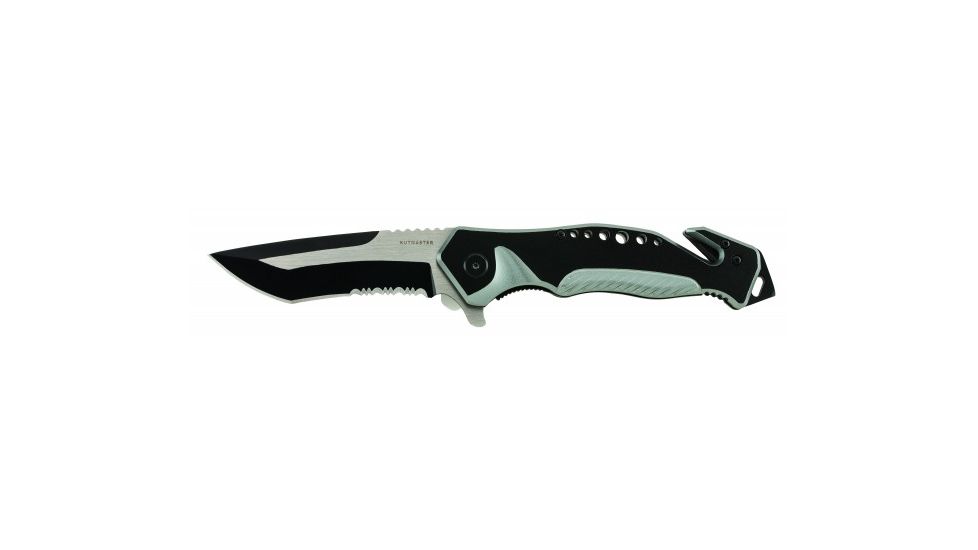 Utica Kutmaster Series Ball Bearing Rescue Knife, Black, 91-1838CP