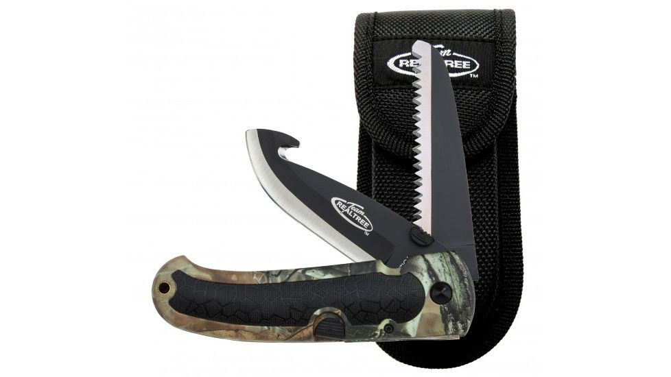 Utica Team Realtree Series Guthook/Saw Liner Lock, Camo, 91-RT215CP