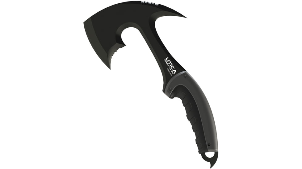 Utica Timber Tamer I Axe, 5.75 black finish 3Cr13 stainless axe head with 3, Black and green polymer handle, 91-1305CP