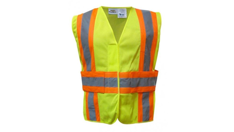 Utility ProWear ADJUSTABLE HI VIS VEST CL2, Lime, 4X/5X UHV312X-4X/5X-Y