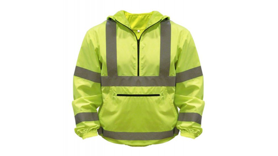 Utility ProWear High Visibility Nylon Packable Pullover Class 3, Yellow, LARGE UHV658-L-Y