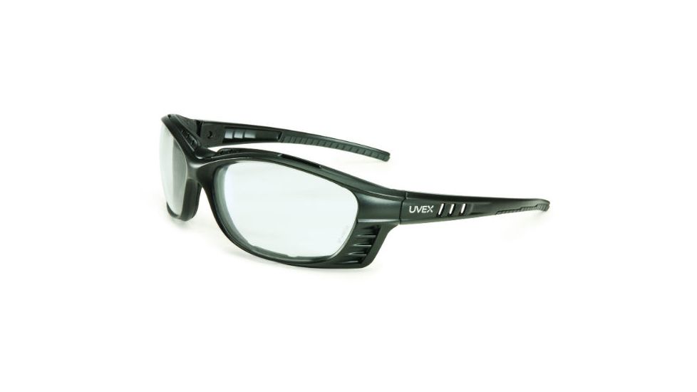 UVEX Livewire Sealed Protective Eyewear, Matte Black Frame, Clear Hydroshield Anti-fog Lens S2600HS
