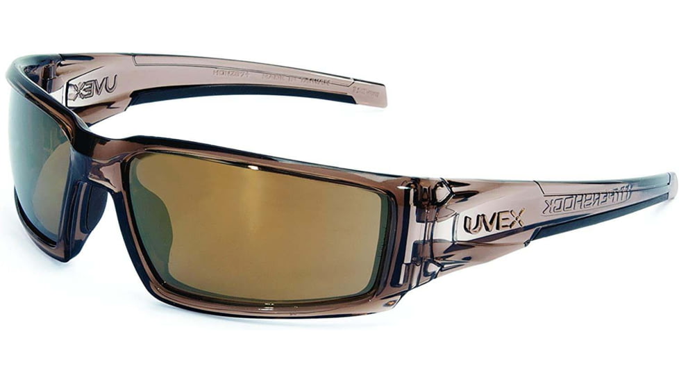 UVEX Uvex Hypershock Glasses Smoke Brown Frame/Gold Mirror HC Lens, S2964