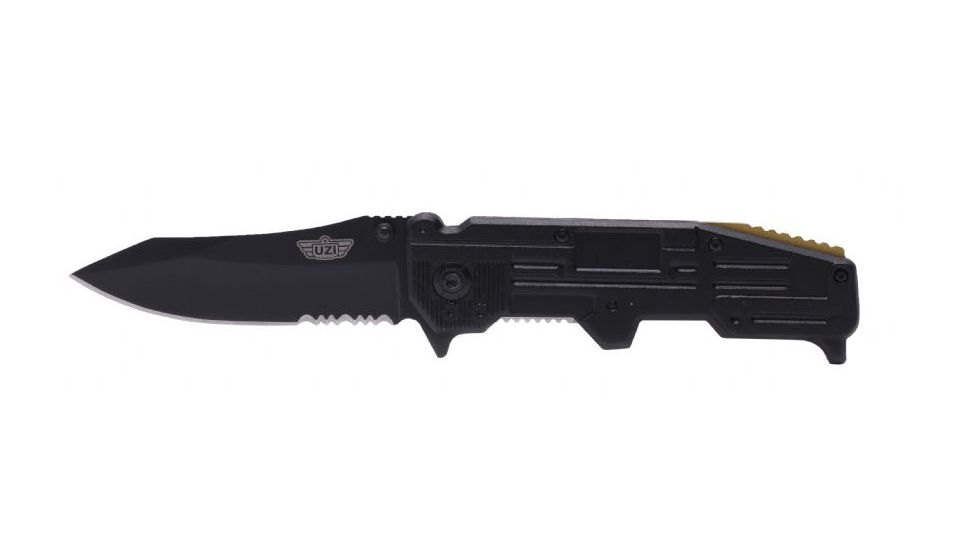 UZI Echo Replica Serrated Blade Blade, Black UZK-FDR-011