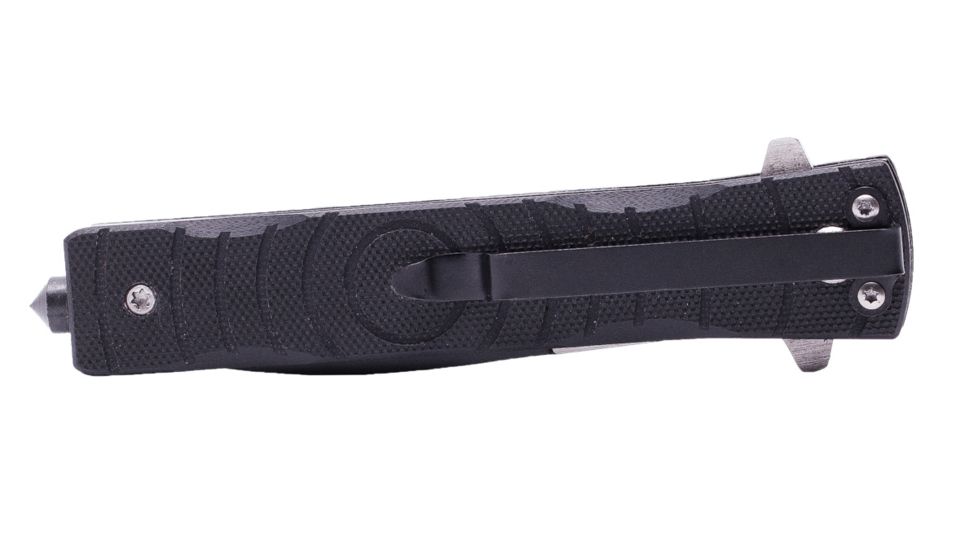 UZI Mossad III Stainless Steel Blade, Black and Silver UZK-FDR-014