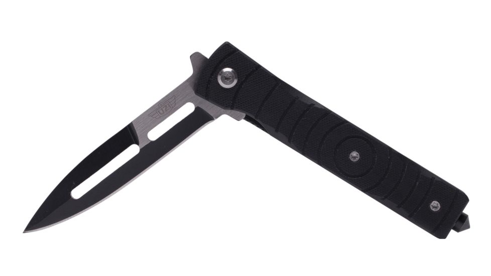 UZI Mossad III Stainless Steel Blade, Black and Silver UZK-FDR-014