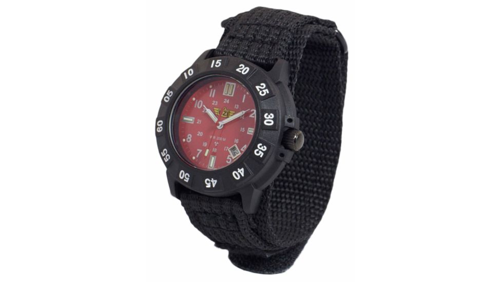 Uzi The Protector Tritium H3 Watch - Red Dial, Nylon Strap Uzi-003-N Uzi-003-N Uzi-003-N