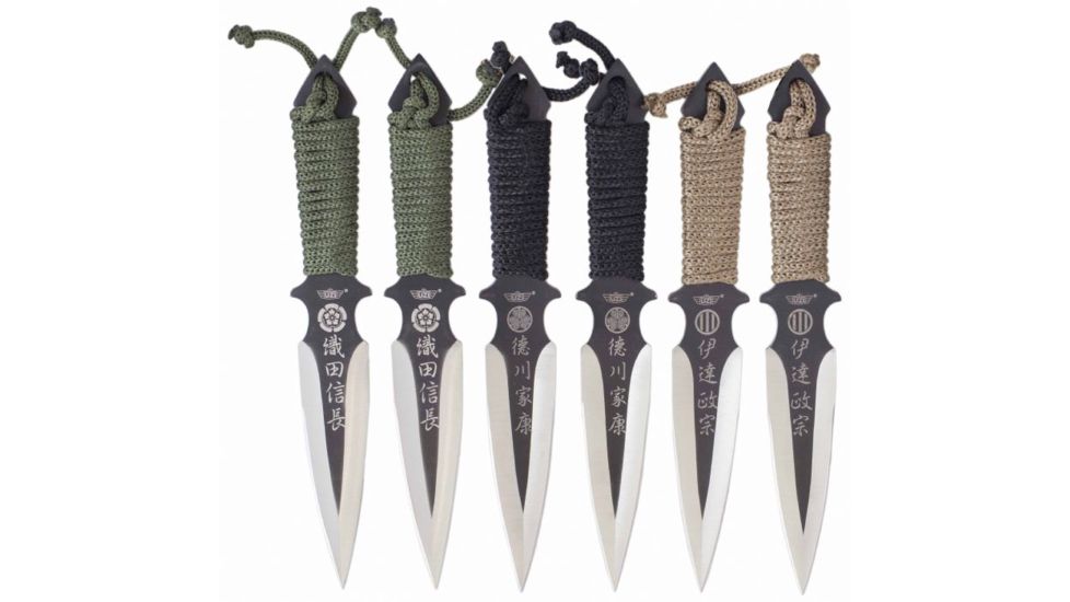 UZI Throwing Knife, Black and Silver UZK-TRW-006