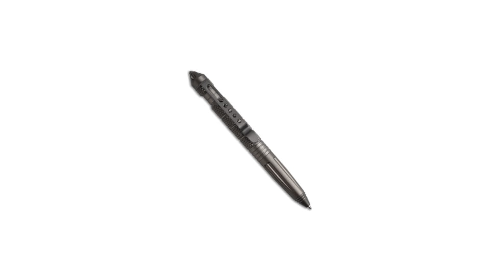 Uzi UZI Tactical Pen 2 w/ Spike Gray TACPEN-2, Gray, adult, BHQ-7137