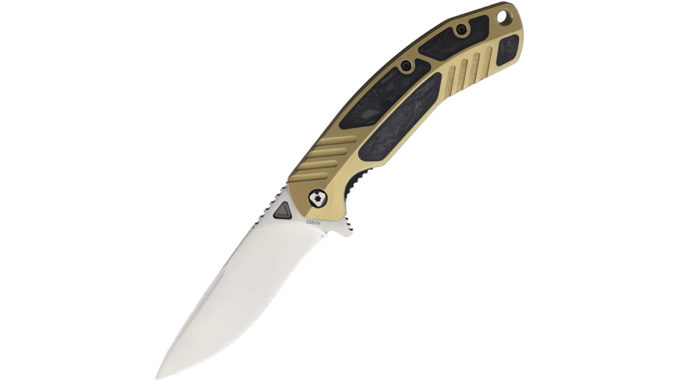 V NIVES Tectonic Linerlock CF Gold