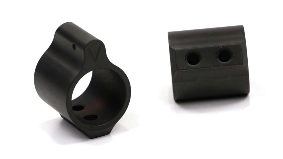 V Seven 17-4 Stainless Gas Block, .625, Dlc Black, S.625-Blk