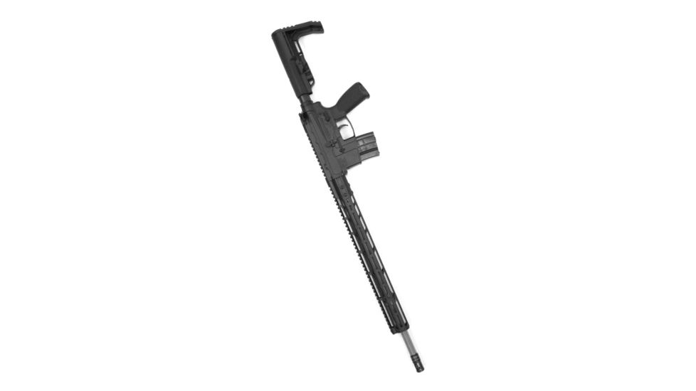 V Seven Enlightened 224 Valkyrie Complete Upper, 1-7-in twist, 1/2 x 28 Thread, 20in, Black, 20ENLI 224 FLT-UR
