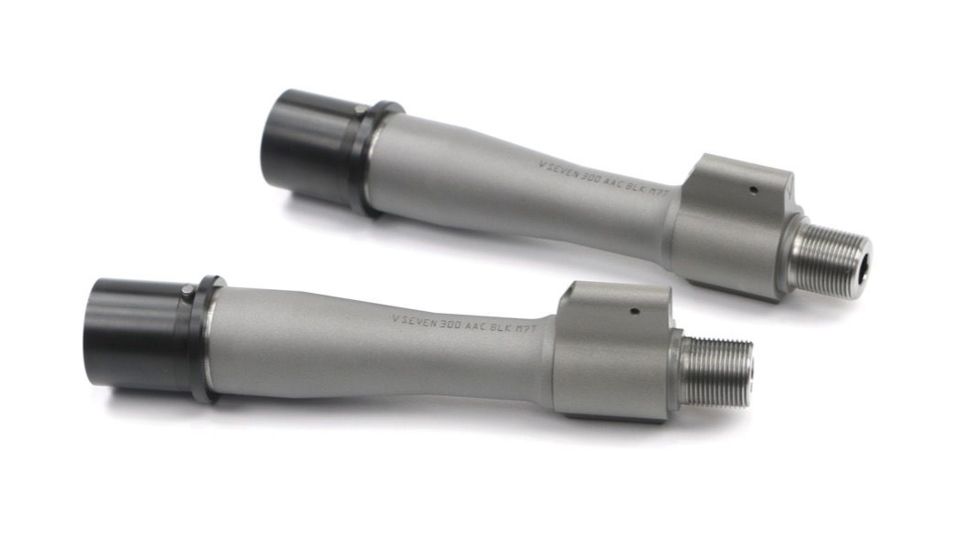 V Seven Barrel, .300 AAC Blackout, 5.5 inch, Medium Contour, 1-7 Twist, 5/8x24 Thread, 416R, Stainless Steel, 300M7T 5.5