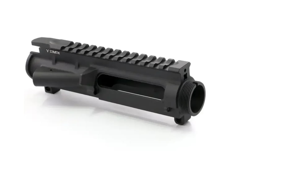 V Seven Sovereign AR-15 Threaded Stripped Upper Receiver w/Forward Assist, Cerakote Armor Black, SOV-UR556