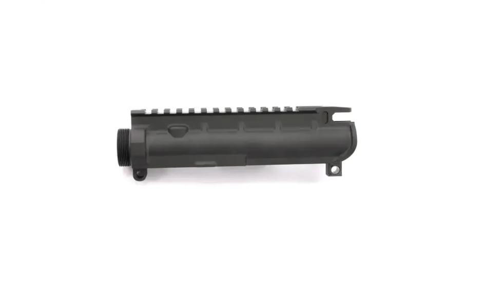 V Seven Sovereign AR-15 Threaded Stripped Upper Receiver w/no Forward Assist, Cerakote Armor Black, SOV-UR556L