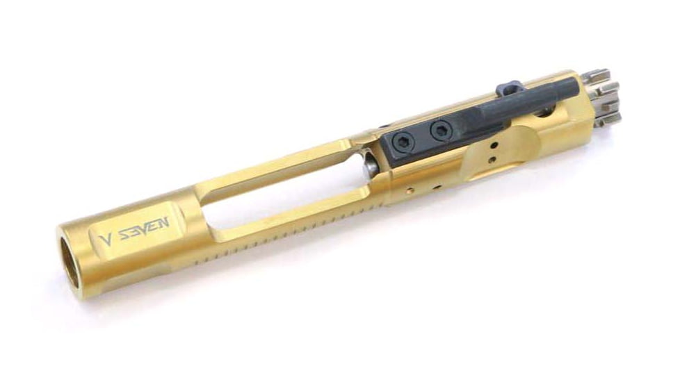 V Seven Tin Gold 5.56 AR-15/M16 Bolt Carrier Complete, Nickel Boron, 16 in, BCG-TiN556