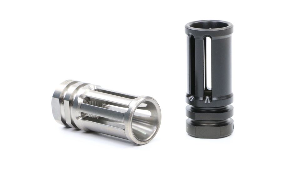 V Seven Titanium Extended A2 Style Comp 6.8/7.62, Raw, FH-A2-E5/8