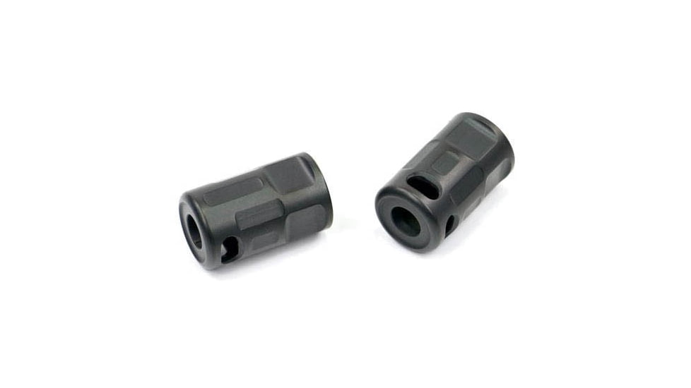 V Seven Titanium Micro Brake 1/2 X 28 For 5.56, Black, MB TI-MICRO 556BLK