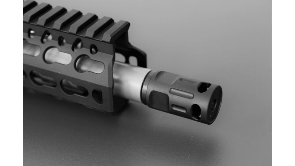 V Seven Titanium Micro Brake 1/2 X 28 For 5.56, Black, MB TI-MICRO 556BLK