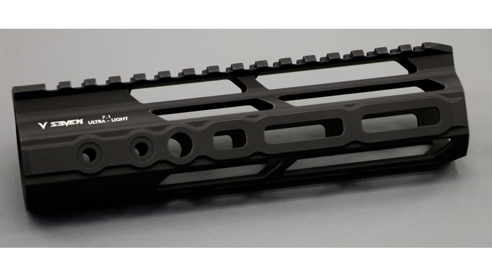 V Seven Ultra-Light Handguard, AR-15, M-LOK, 10 inch, Lithium Aluminum Alloy 2099, Black, ULIGHT 10ML