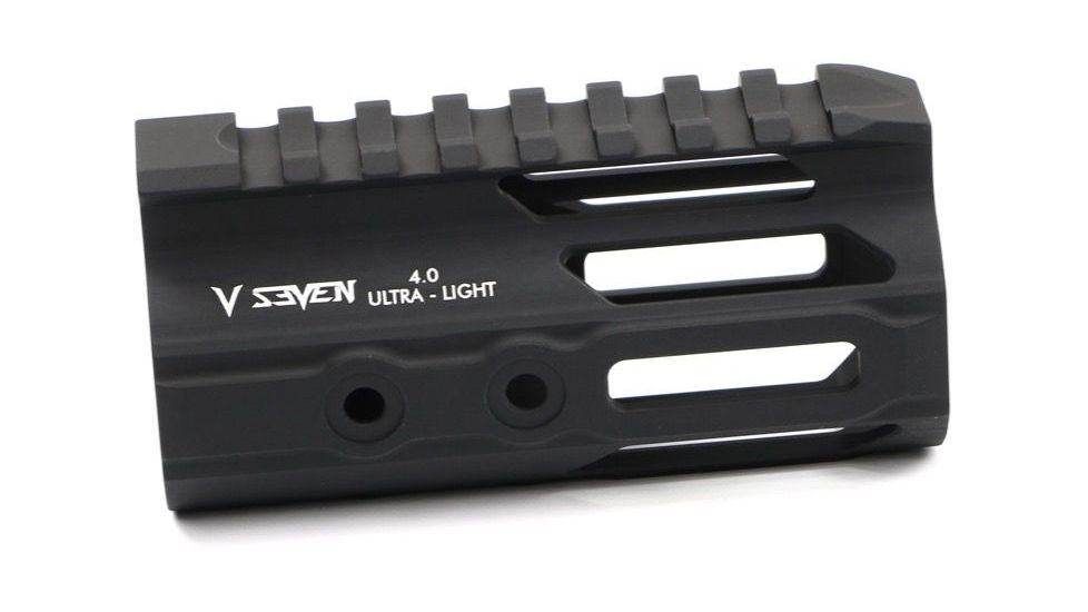 V Seven Ultra-Light Handguard, AR-15, M-LOK, 10 inch, Lithium Aluminum Alloy 2099, Black, ULIGHT 10ML