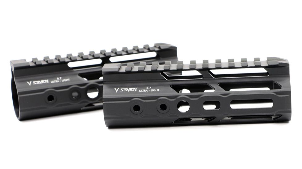 V Seven Ultra-Light Handguard, AR-15, M-LOK, 10 inch, Lithium Aluminum Alloy 2099, Black, ULIGHT 10ML
